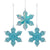 Kurt Adler Turquoise Snowflake Ornament | Putti Christmas Canada 