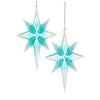 Kurt Adler Turquoise Glitter Star Ornament  | Putti Christmas Canada
