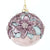 Kurt Adler Purple Flower Ball Glass Ornament | Putti Christmas 