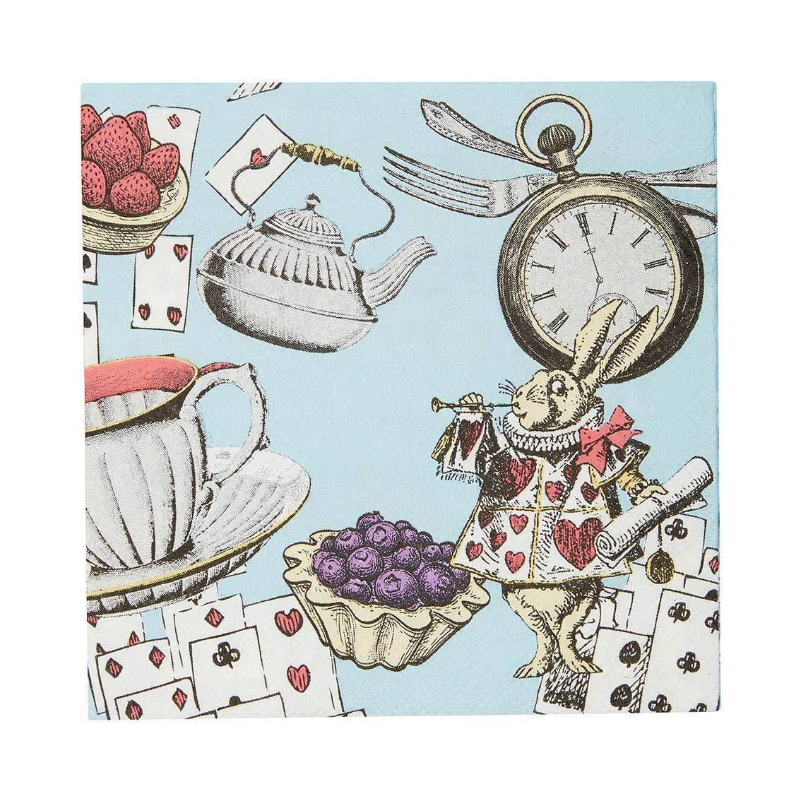 Truly Alice Blue Cocktail Napkins | Putti Party Supplies 