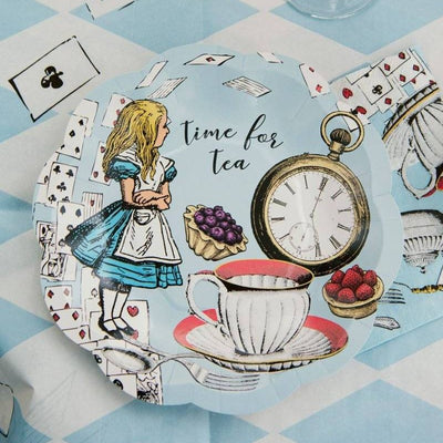 Truly Alice Blue Paper Plates - Small