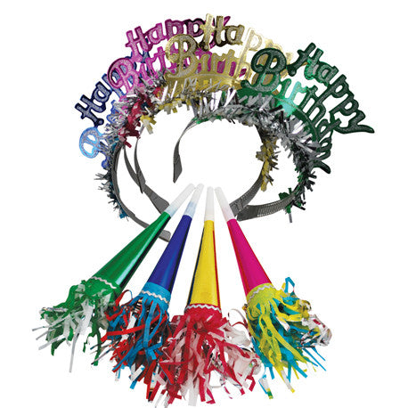  Retro Party Horns and Birthday Tiaras, PP-Party Partners - Estelle Gifts, Putti Fine Furnishings