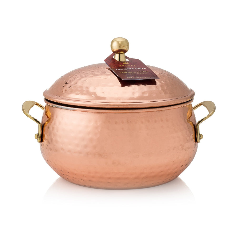 Thymes Simmered Cider Copper Pot Candle | Putti Fine Furnishings 