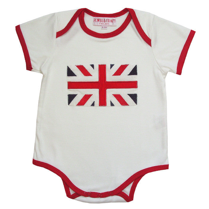  Union Jack Baby Grow, PC-Powell Craft Uk, Putti Fine Furnishings