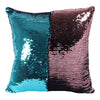 Pink and Aqua Blue Reversible Sequin Pillow, SD-Something Different, Putti Fine Furnishings