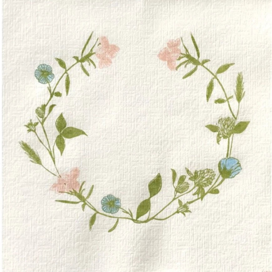 Francoise Paviot "Fleurs des pres" Dinner Napkin