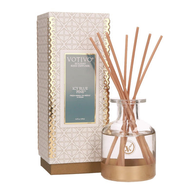 Votivo Holiday Diffuser - Icy Blue Pine - Putti Fine Furnishings Canada