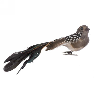 Natural Feather Bird with Clip | Putti Celebrations Canada