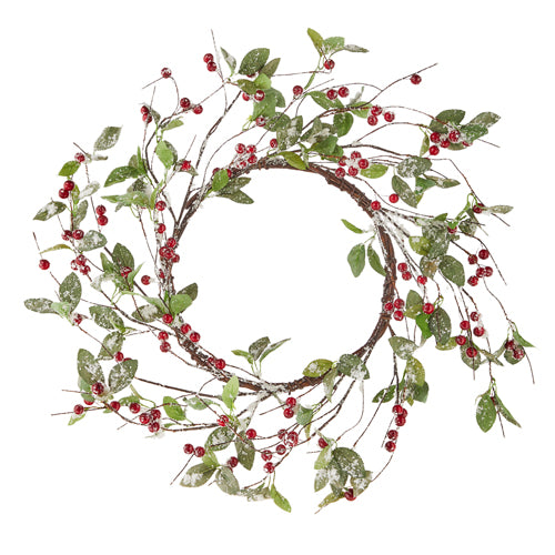 RAZ Eucalyptus and Red Berry Wreath  | Putti Christmas Canada