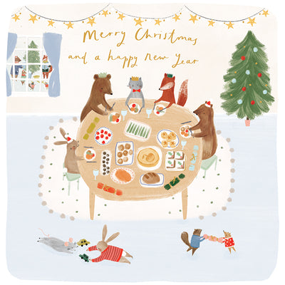 The Art File Animals "Merry Christmas and Happy New Year" Greeting Card Wallet | Putti