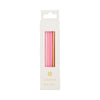 White and Silver Ombre Long Candles | Putti Party Supplies