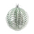 Sage Green Scalloped Glass Ball Ornament | Putti Christmas Decorations 