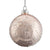 Pearl Pink with White Glitter Snowflakes Glass Ball Ornament | Putti Christmas Canada