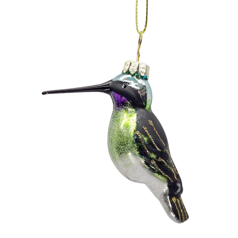 Glass Hummingbird Ornament