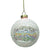 Pale Pink Bubbled Glass Ball Ornament