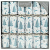 Robin Reed White with Blue Trees Christmas Crackers | Putti Christmas
