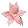 Pink Velvet Poinsettia Head