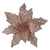 Rose Gold Glitter Poinsettia Head