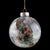 Clear Shaterproof Ball with Greenery and Red Berries