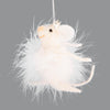 Ballerina with Feather Tutu Felt Mouse Ornament