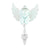 Ice Blue Cherub Ornament