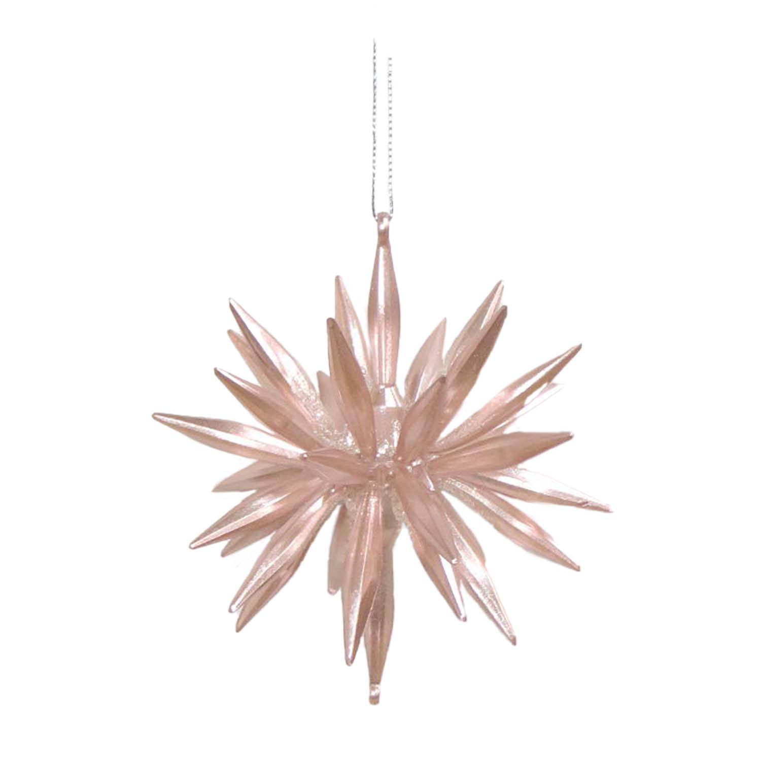 Pearl Rose Starburst Ornament