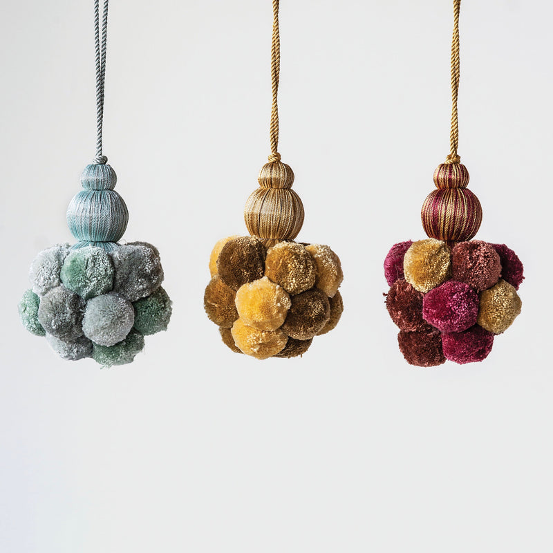 Gold Pom Pom Tassel | Putti Fine Furnishings 