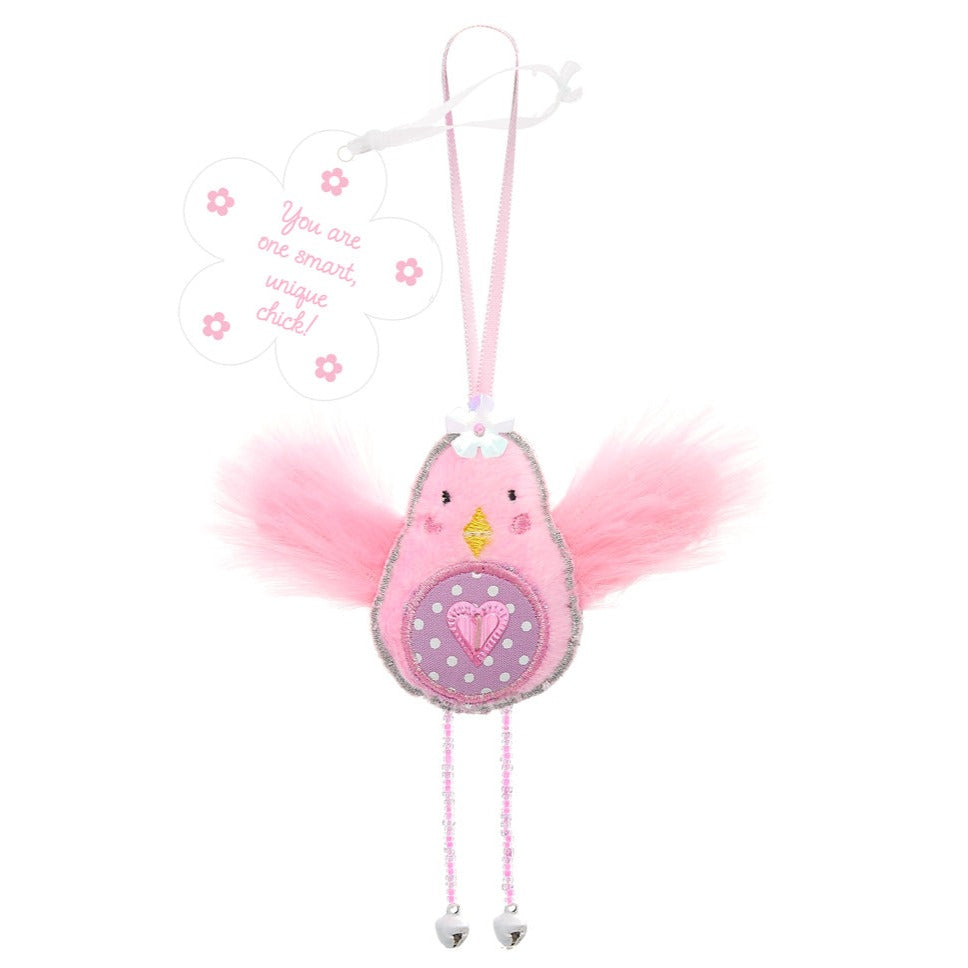 "You Are One Smart Unique Chick!" Pink Chick Decoration | Le Petite Putti 