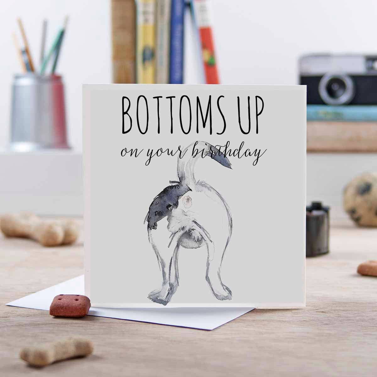 "Bottoms Up on your Birthday" Greeting Card