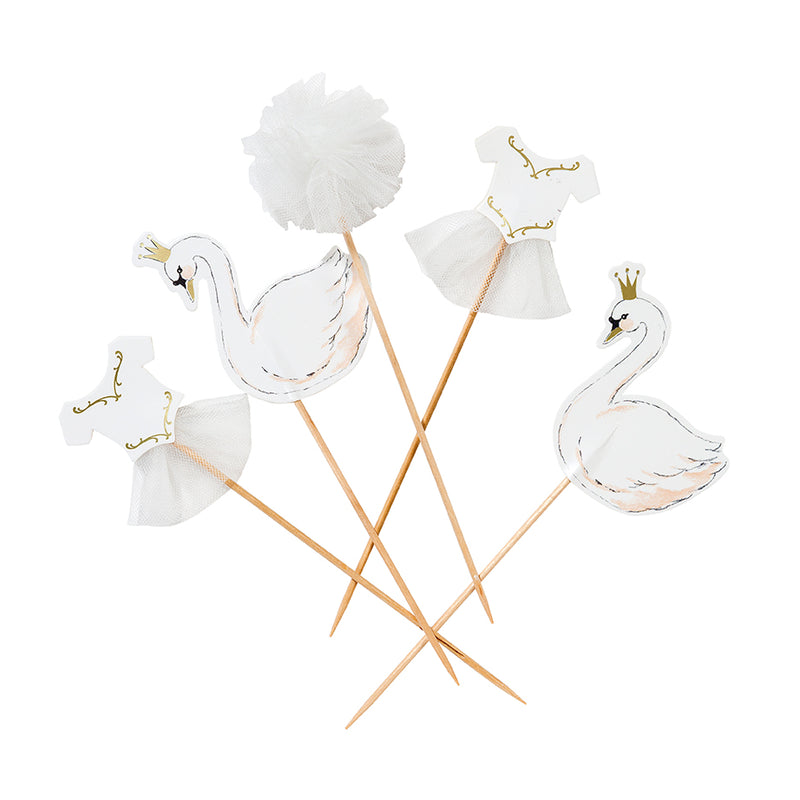  "We Heart Swans" Cake Toppers, TT-Talking Tables, Putti Fine Furnishings