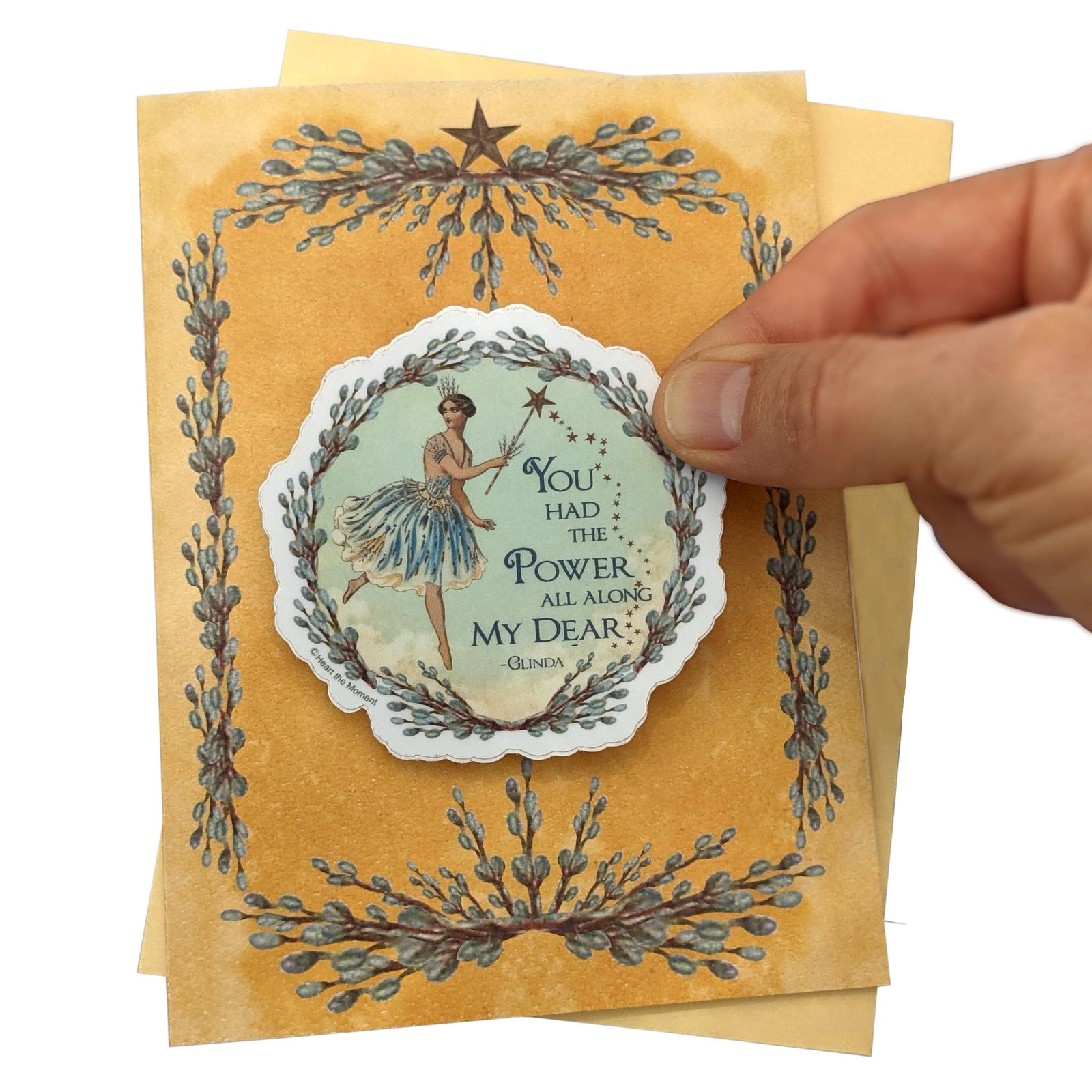 Heart The Moment - Greeting Card, "The Power", with Detachable Sticker Gift