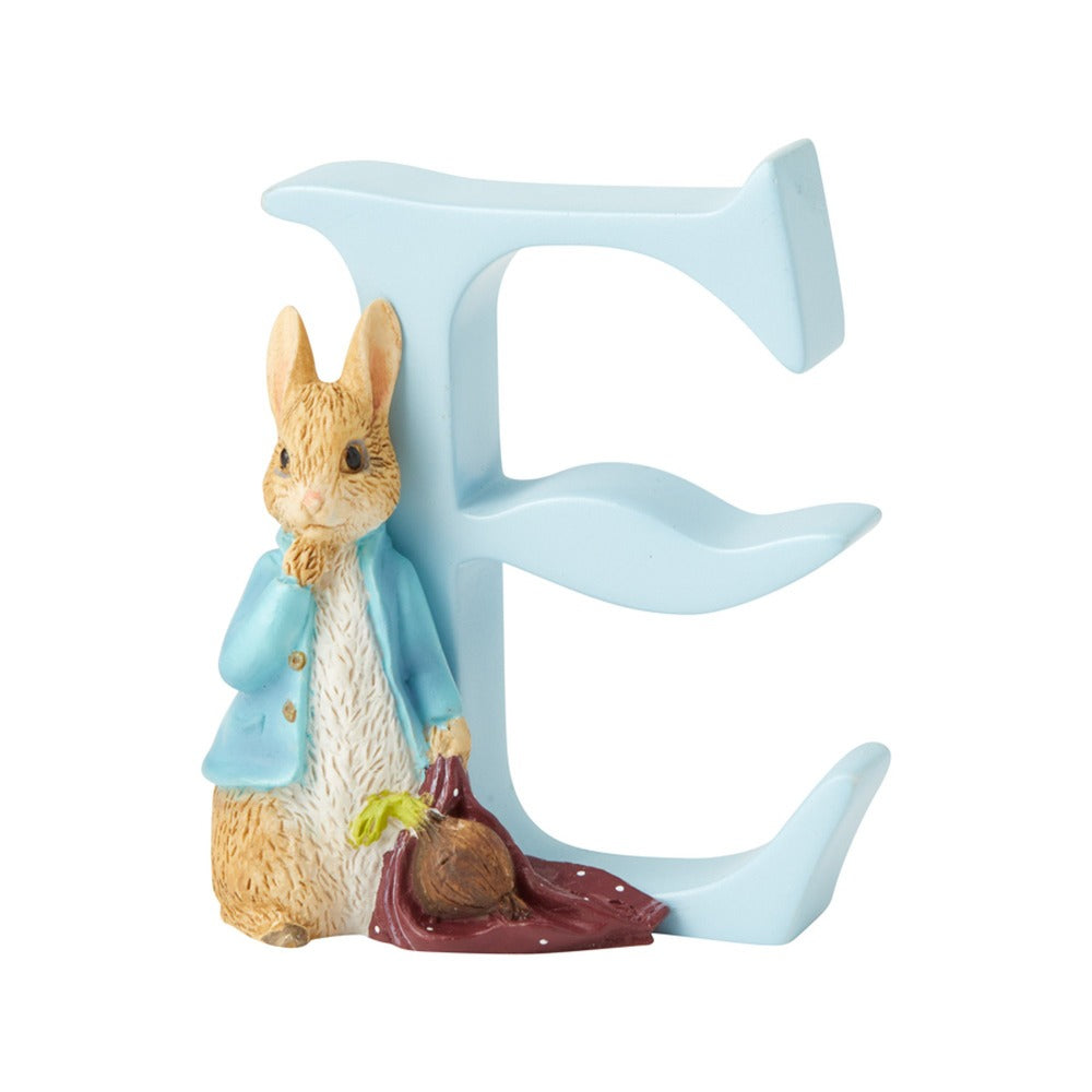 Gund "E" Peter Rabbit with Onion Alphabet Letter | Le Petite Putti Canada