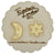 Esoteric London Jewellery - Star and Moon Mirrored Stud Earrings - Gold