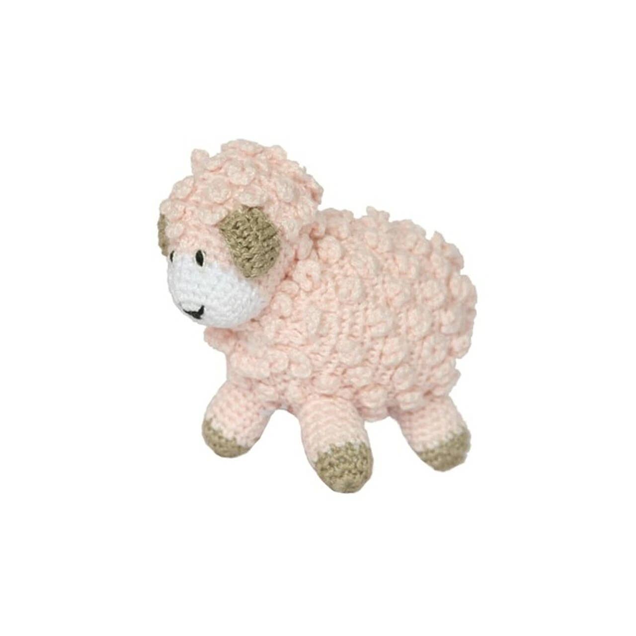Little Crochet Lamb - Pink | Le Petite Putti Canada 