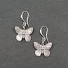 Silver Butterfly Charm Earrings