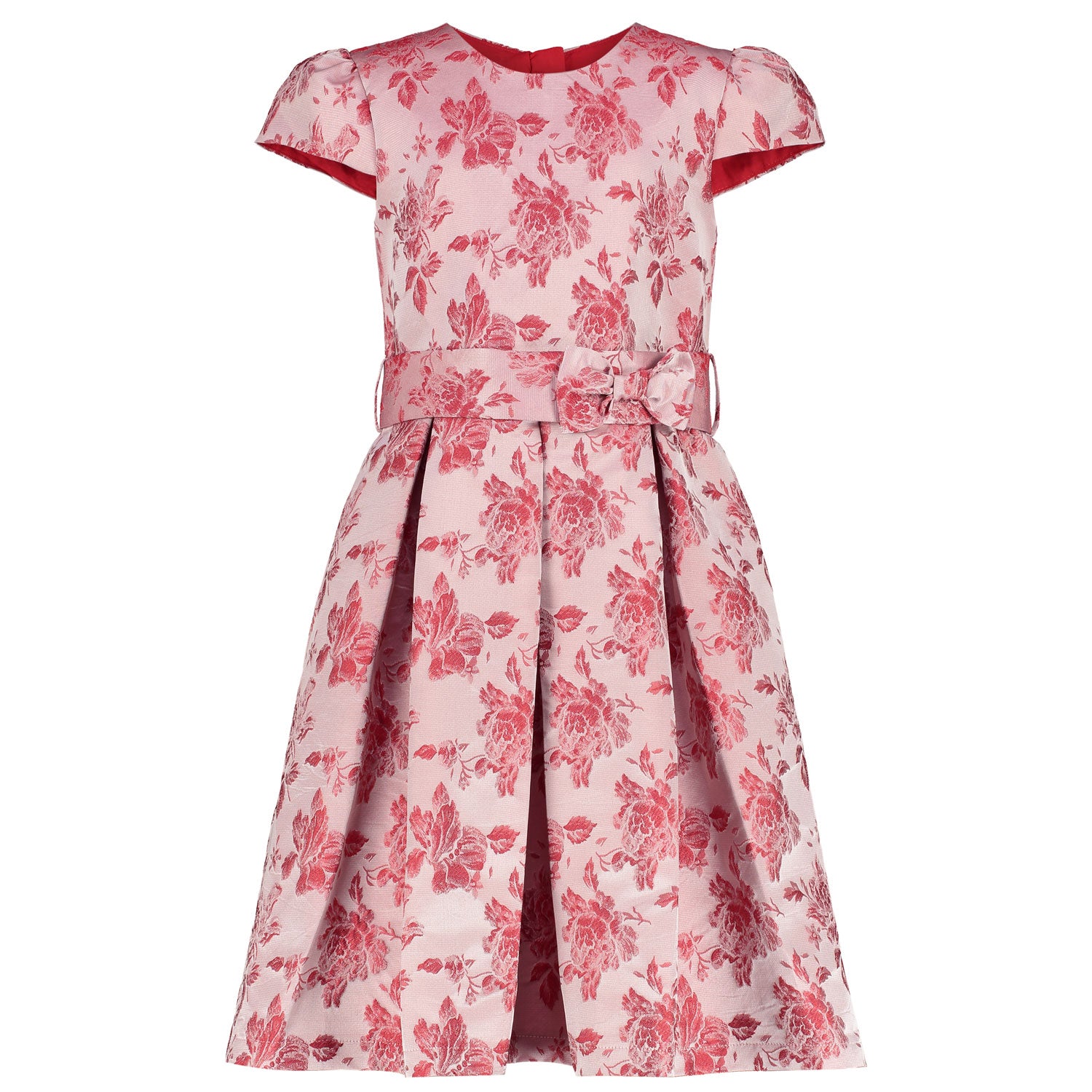 Holly Hastie Charlotte Red Floral Designer Girls Party Dress | Le Petite Putti 