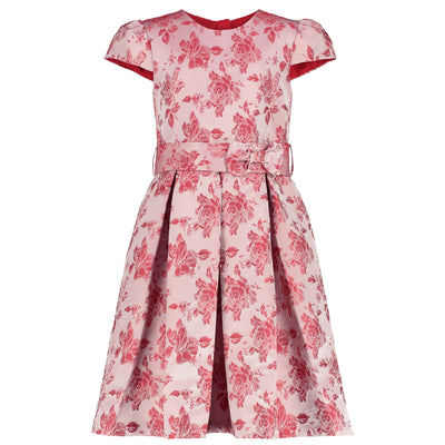 Holly Hastie Charlotte Red Floral Designer Girls Party Dress | Le Petite Putti