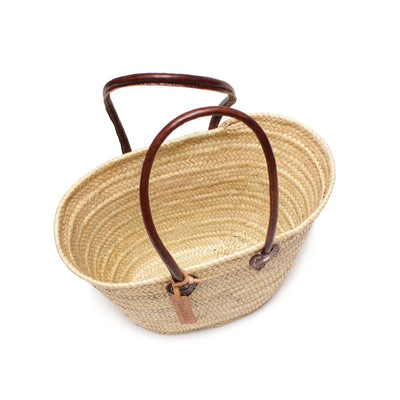 French Baskets Straw Bag with Long Shoulder Strap - Large