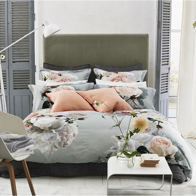 Designers Guild Peonia Grande Zinc Bedding