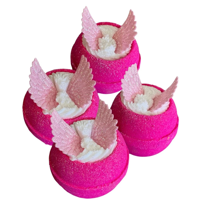 Pink Angel Wings Bath Bombs