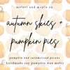 Pumpkin Patch Wax Melts 4pcs - Autumn Skies + Pumpkin Pies