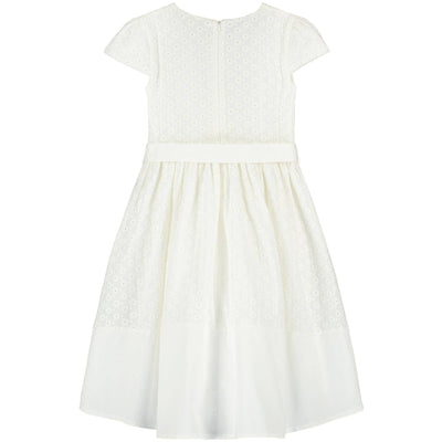 Holly Hastie Florence White Embroidered Cotton Girls Party Dress