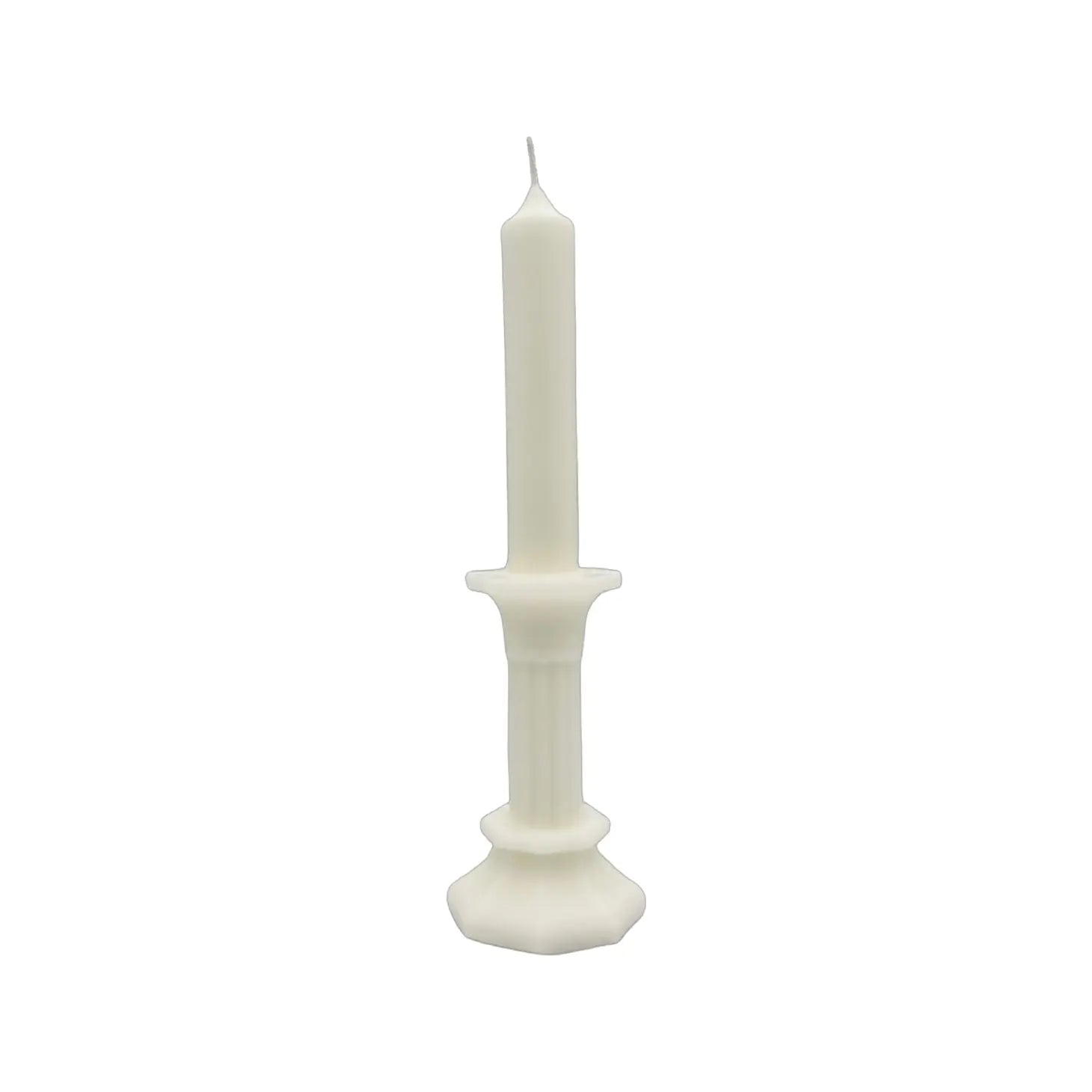 Ivory Corinthian Pillar Candle