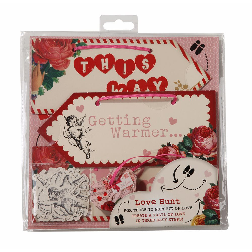  Love Talk "Love Hunt" Signs, TT-Talking Tables, Putti Fine Furnishings