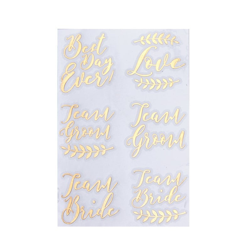  "Beautiful Botanics" Rose Gold Temporary Wedding Tattoos, GR-Ginger Ray UK, Putti Fine Furnishings