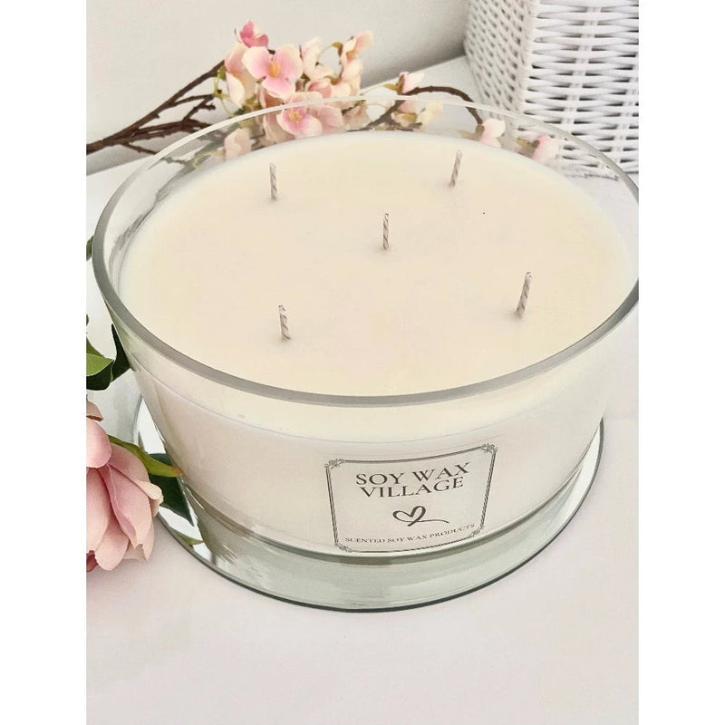 Extra Large Five Wick Soy Wax Candle - Pomegranate Noir