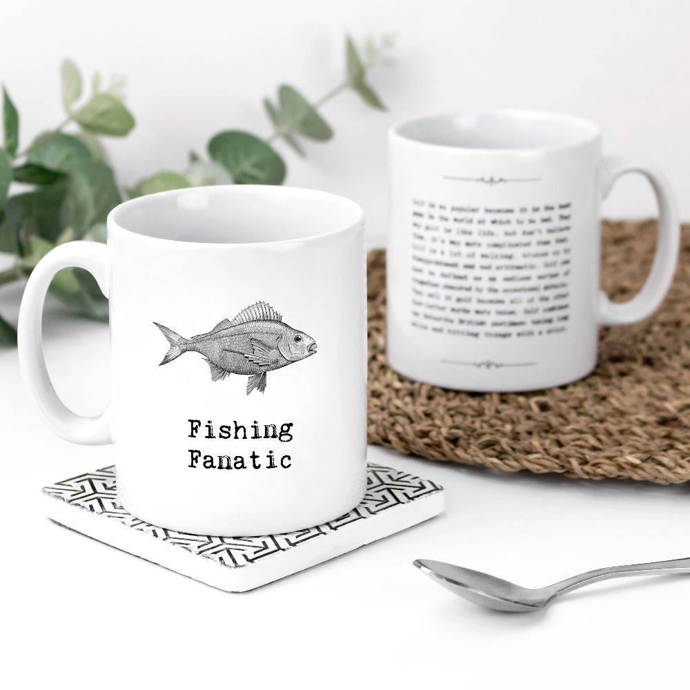 'Fishing Fanatic' Gift Boxed Mug