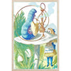 Alice Blue Caterpillar Wooden Postcard