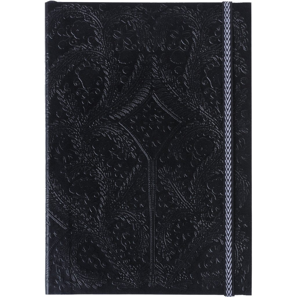 Christian Lacroix Embossed Paseo Notebook - Black-Stationary-GA-Galison-Medium 6 x 8"-Putti Fine Furnishings