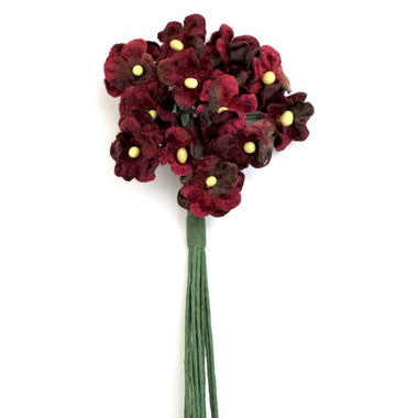  Miss Rose Sister Violet Forget Me Nots - Burgundy, MRSV-Miss Rose Sister Violet, Putti Fine Furnishings